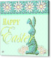Happy Easter Meadow Acrylic Print