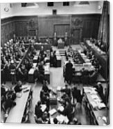 Hermann Goering On Trial At Nuremberg Acrylic Print