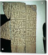 Hieroglyphic Inscription, Neo-hittite Acrylic Print