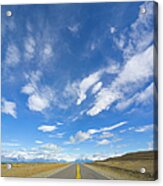 Highway To El Chaltein, Patagonia, Arg Acrylic Print