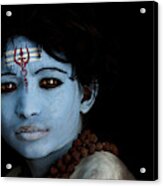 Hindu Shiva Boy Acrylic Print