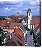 Historic Town Rooftops And Buildings Acrylic Print