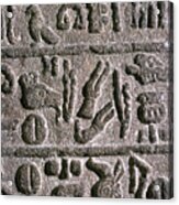 Hittite Hieroglyphs, C9th Century Bc Acrylic Print