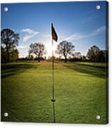 Hole On Golf Course Acrylic Print