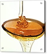 Honey On The Spoon Acrylic Print