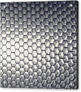 Honeycomb Panel Close-up, Abstract Acrylic Print