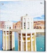 Hoover Dam Rendition I Acrylic Print