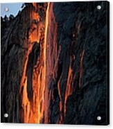 Horsetail Firefall Ii, Yosemite, Ca, Usa Acrylic Print