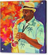 Hot Jazz In Ybor City Acrylic Print