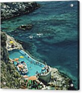 Hotel Taormina Pool Acrylic Print
