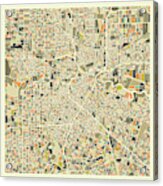 Houston Map 1 Acrylic Print