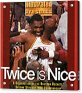 Houston Rockets Hakeem Olajuwon And Clyde Drexler, 1995 Nba Sports Illustrated Cover Acrylic Print