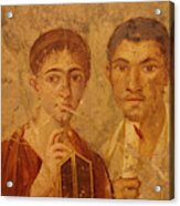 Husband And Wife Portrait From Pompeii Acrylic Print
