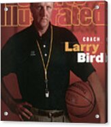 Indiana Pacers Coach Larry Bird Sports Illustrated Cover Acrylic Print