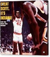 Indiana University Scott May, 1976 Ncaa National Sports Illustrated Cover Acrylic Print
