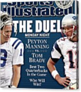 Indianapolis Colts Qb Peyton Manning And New England Sports Illustrated Cover Acrylic Print