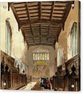 Interior Of St Johns College Chapel Acrylic Print