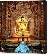 Interior Of Wat Phra Singh Temple Acrylic Print