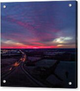 Interstate Sunrise Acrylic Print
