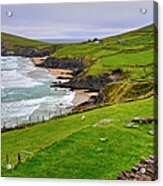 Irish Coastal Pastures Acrylic Print