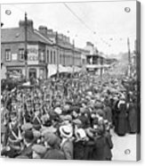 Irish Volunteers Marching In Belfast Acrylic Print