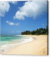 Isolated Tropical Beach Acrylic Print