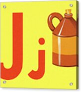 J As In Jug Acrylic Print