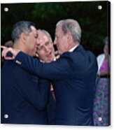 James Baker With Dick Cheney And Colin Acrylic Print