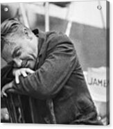 James Cagney Napping On Movie Set Acrylic Print