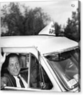 James R. Hoffa Waving From Taxi Acrylic Print