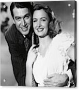 James Stewart And Donna Reed In It's A Wonderful Life -1946-. Acrylic Print