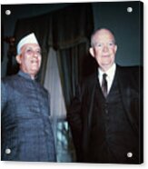 Jawaharlal Nehru With President Acrylic Print