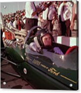 Jim Clark In His Ford Lotus Acrylic Print