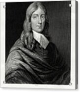 John Milton, English Poet, 19th Acrylic Print