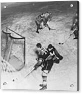 Johnny Gotteslig Playing Ice Hockey Acrylic Print