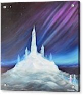 Journey To The Enchanting Ice Fortress Acrylic Print