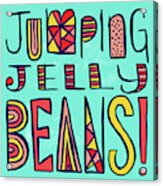 Jumping Jelly Beans Acrylic Print