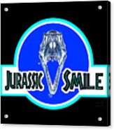 Jurassic Smile Skull Inv Acrylic Print