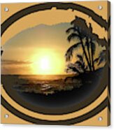 Justa Hawaii Sunset Acrylic Print