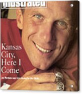 Kansas City Chiefs Qb Joe Montana Sports Illustrated Cover Acrylic Print