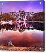 Kinney Reservoir Sunset Acrylic Print