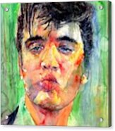 Kisses From Elvis Acrylic Print