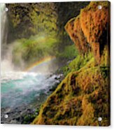 Koosah Falls Panoramic Acrylic Print
