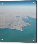 Kuwait City Seen From The Sky Acrylic Print