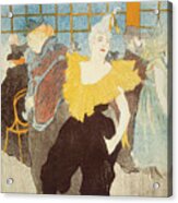 La Clownesse In The Moulin Rouge, 1897 Acrylic Print