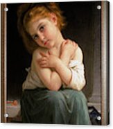 La Frileuse By William-adolphe Bouguereau Old Masters Reproductions Acrylic Print