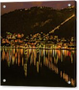 Lake Como At Night Acrylic Print