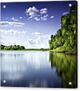 Lake In Forest Acrylic Print