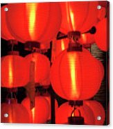 Lanterns At New Buddha Tooth Relic Temple And Museum, Chinatown, Singapore Acrylic Print