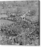Large Crowd At United Mine Workers Acrylic Print